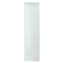 Floral Textured Grommet Sheer Curtain Window Voile Panel 39inchx98inch White
