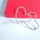 Wedding Rhinestone Crystal Cake topper Double Heart Anniversary cake Decoratio Z