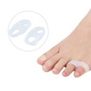 1pair Silicone Dual Ring Little Thumb Toes Varus Spacer Foot Care Tool