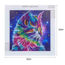 5D DIY Special Shaped Diamond Painting Color Cat Cross Stitch Embroidery