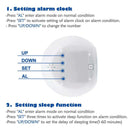 Kids Alarm Clock - Wake Up Light Digital Clock With 7 Colors Changing, Pres O4H2