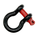 Universal 2T Tow Hook D-Rings Bow Shackle With Red Isolators Silencer Clevis