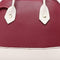 Shoulder Handbags Women Leather Shell Hit Color Crossbody Bags (Wine Red)