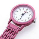 Nurse Watch Heart Rate Monitor Nurse Watch Quartz with Brooch Pink Sweet