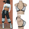 Women's Reflective Buckles Festival Bralette Sexy Bra Bustier Crop Tops Cam O7Y8