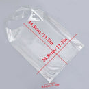 1Pc Plastic Pvc Shopping Bag Totes Transparent Pu Clear Holographic Handbag U7A7
