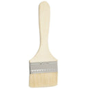 Paint Brown wide wood handle brush E5N8