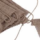 10M 48 Flags Jute Rustic Hessian Burlap Bunting Banner Flag Party Wedding D