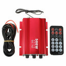 Amplifier Amp + Remote Speaker for 2-channel 500W Car Auto MOTO boat USB MP