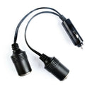 Double Car Adapter Extension Cigarette Cigar Lighter Cable Socket Charger Lead