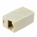 10 Pcs RJ45 8P8C Double Ports Female Plug Telephone Adapter Connector R5I9