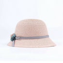 Fashion Cute Children'S Summer Straw Hat Sun Hat Beach Hat Adjustable Pink Z2P5