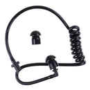 Black replacement coil acoustic air tube earplug for radio earpiece headset LJ
