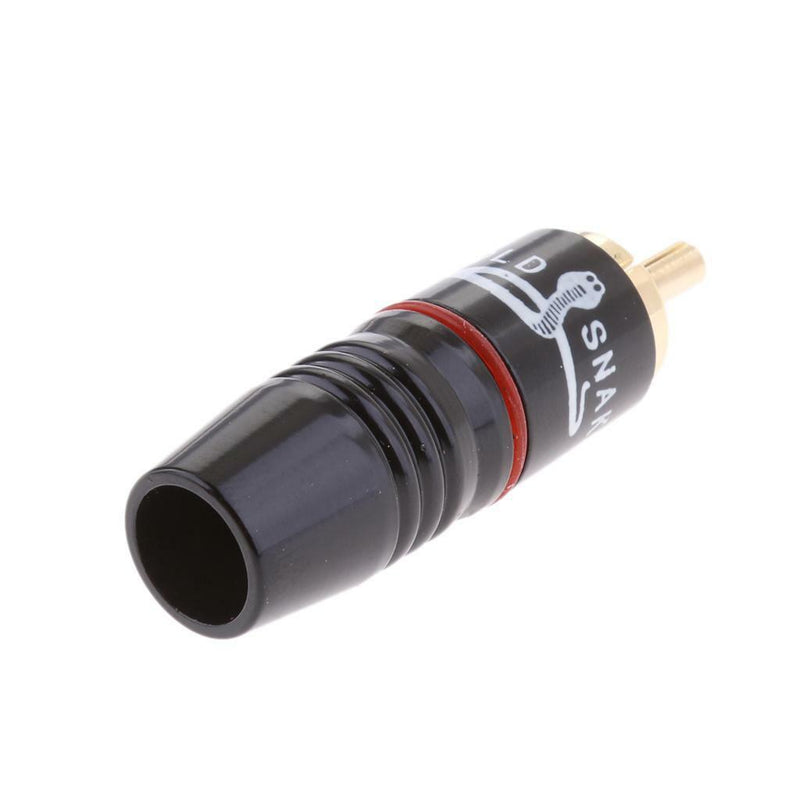 2x RCA Male Plug Solder Audio Video Cable Cord Adapters Connector