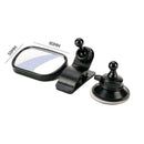 2 in 1 Baby Car Mirror Convex Shatterproof Backseat Kids Rear View Mirror Black