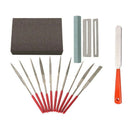 15Pcs Diamond Files Kit Guitar Nut Saddle Groove Polishing Tool Grinding St