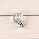 2 x Handle Button with Air Bubble for Cabinet Door Drawer - Transparent K9K4