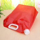 5L Folding Transparent Portable Outdoor Sports Hiking Water Storage Bag/Red