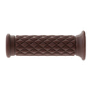 Motorcycle Brown 0.87" 22mm Diamond Hand Grip HandleBar Handle Bar Universal