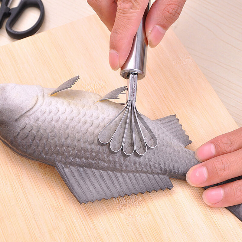 Stainless Kitchen Fruit Tools Coconut Shaver Kitchen Fish Clean Scales Tool FT