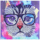 5D DIY Special-shaped Diamond Painting Animal Cross Stitch Kit (H086 Cat)