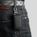 Black PU Leather Universal Key Fob Holder Bag Cover Key Case For Car Au YXO FTW