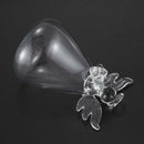 Set of 4 Cute Clear Glass Angel Shape Flower Plant Hanging Vase Wedding Dec