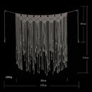 Macrame Wall Art Hand-Made Dyed Cotton Wall Hanging Tapestry And Lace Fabri