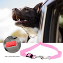 Adjustable Dogs Car Seat Belt Harness Pets Safe Seat Traction Rope (Pink)