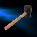 Lightweight Double Faced Mallet Wooden Shaft Handle Rubber Hammer sdf YZY