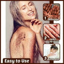 Coffee Arabica Dead Sea Salt Body Scrub Natural Detoxifying F2 V2J2 Mineral X6D2