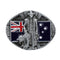 Knight Belt Buckle Western Cowboy Australian Flag Pattern Belt Buckles