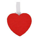 50pcs Cute Mini Clips Red Love Heart Design Wooden Clips Gift Decoration Cl X1Q5