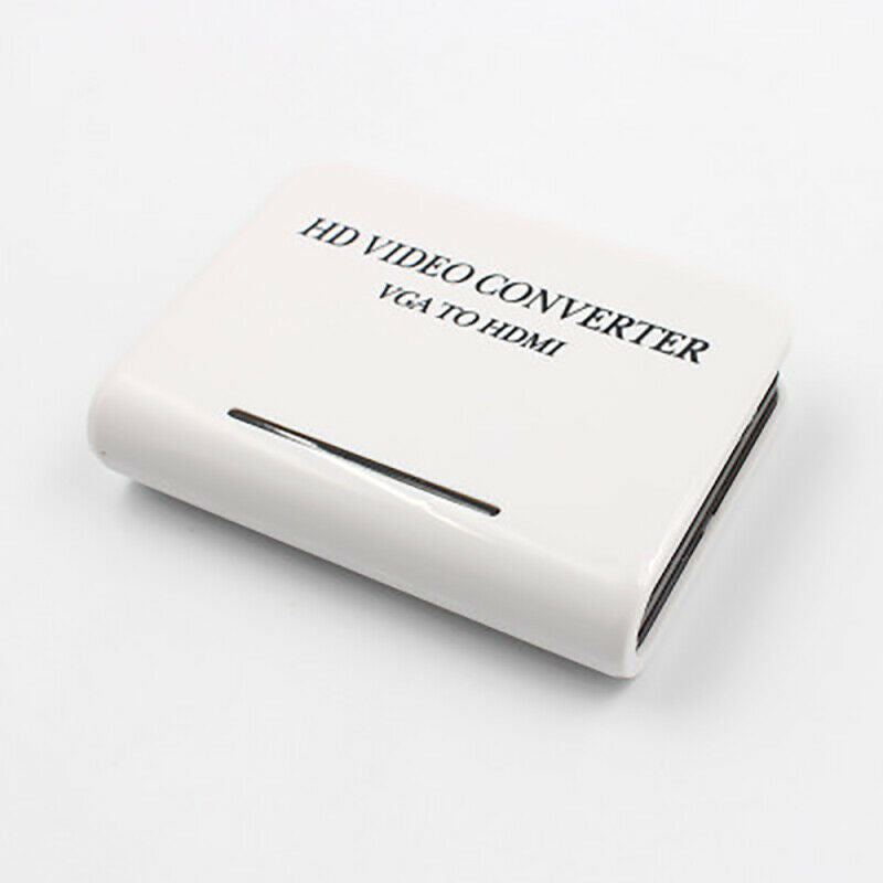 1080P Audio VGA to HDMI HD HDTV Video Converter Box Adapter for PC Lapt QFT