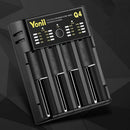 18650 Charger 4 Slot Usb 21700 Aa Aaa 26650 Smart Lithium Battery Nimh Batt