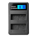 EN-EL14 EN-EL14A 5V 2A LCD Display Dual Port USB Battery Charger For Nikon P7800