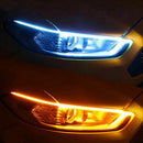 2X 45cm Ultra Thin Car Soft Strip Tube LED Strip Running Light Turn Signal Lamps