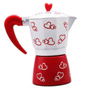 Espresso Stove Top Gooseneck Drip Kettle Coffee Maker Pot 3 Cup Red Heart
