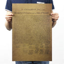 the united states declaration of independence retro poster wall Ew