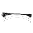 50pcs Steel Fishing Wires Leaders With Safety Snaps And Rolling Swivels