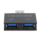 2 in1 Micro USB + USB2.0 to Dual 2 Ports USB2.0 OTG Hub Adapter Splitter