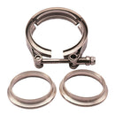 3.5'' Stainless Steel Dump Pipe Turbo Exhaust V-band Clamp Kit 304 Stainless