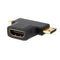 HDMI Female to Mini HDMI&Micro HDMI Male Trigonal Adapter Connector Converter