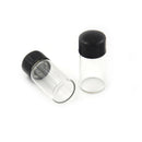 5Pcs 3ml Small Cute Glass Vials Bottles Clear Containers With Screw Cap  Z
