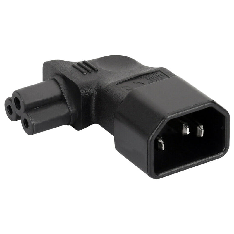 3Pin IEC 320 PDU UPS C14 To C5 Power Plug Adapter Converter Socket NEW