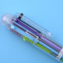 1pc 6 In 1 Multi Color Ballpoint Pen Retractable Click Office Student Stationery