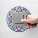DIY Mandala Diamond Painting Luminous Switch Stickers Bedroom Wall Decals