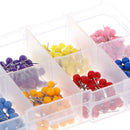 10 Colors Round Push Pins Plastic Head With Steel Point Assorted Colourful Pins