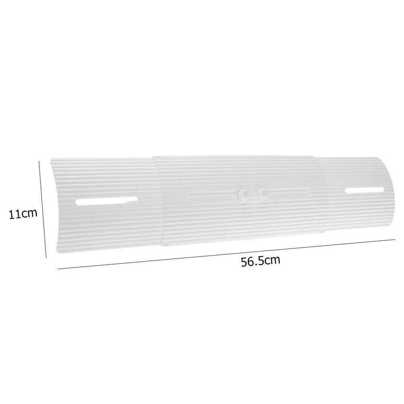 Adjustable Air Conditioner Cover Windshield Air Conditioning Baffle (White) A