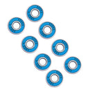 16Pcs 608RS Abec 9 Skateboard Bearing 8x22x7mm for Longboard Inline Blue